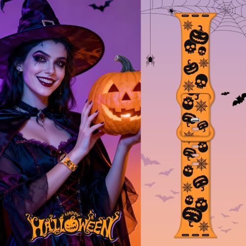 Calina Halloween Silicone Band for Apple Watch 42mm (S11/10) 41mm 40mm 38mm by Calina - Used condition - Image 2