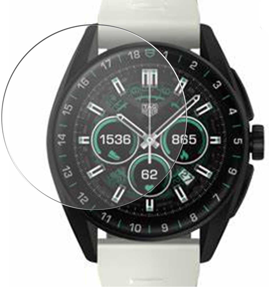 [3 Pack] Synvy Screen Protector Film, compatible with TAG Heuer Connected SBR8080.EB0284 Guard Skin [ Not Tempered Glass Protectors ]