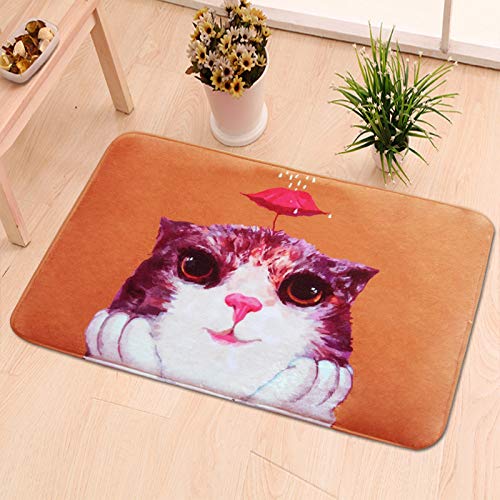 Tapis de chat de parapluie rouge MU tapis salon et porte de maison