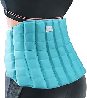 Comfcube Large Ice Pack for Back Pain Relief, 2 Hours Long Lasting Cold Lower Back Wrap, FSA Eligible, Flexible Cold Pack for Lumbar Pain, Sciatica, Coccyx, Herniated or Degenerative Disc, Surgery