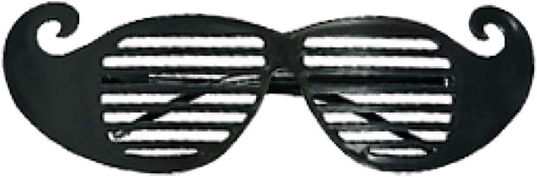 Fun Express Plastic Glow-in-The-Dark Shutter Shading Glasses, One Dozen