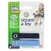 Baby Buddy Secure-A-Toy, Safety Strap Secures Toys, Teether, or Pacifiers to Strollers, Highchairs, Car Seats—Adjustable Length to Keep Toys Sanitary Clean Blue-Navy 2 Count