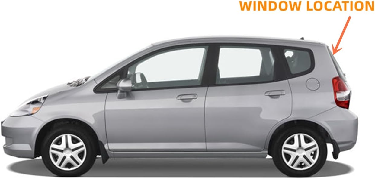 Heated Back Window Rear Liftgate Glass Replacement for Honda Fit 2006-2008
