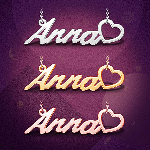 18k Gold Plated Meaningful Personalized Everyday Custom Name Plate Word Necklace3