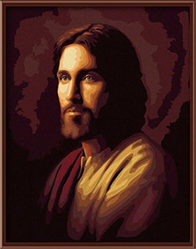 PAINTBOY DIY Painting By Numbers On Canvas Frameless Oil Paint Jesus Picture 1620 inch