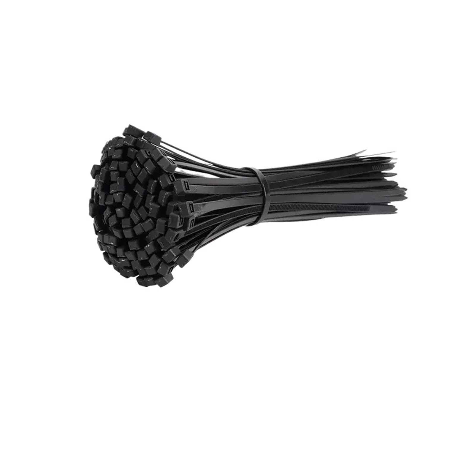 Kabelbinder Selbstsichernder Kabelbinder aus Kunststoff und Nylon, schwarz, 5 x 300 mm, Befestigungsring for, 8, großer, Reißverschluss, Band(5x250mm,10 Pack)