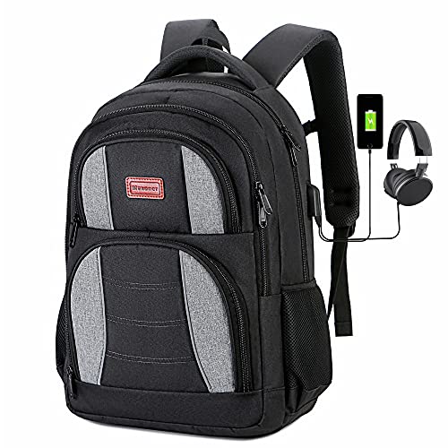 Travel Business Laptop Backpack for Women Men, Anti Theft Waterproof Slim Carry on Backpack With 15.6 Inch Laptop Compartment, College School Backpack Computer Bag Bookbag Gifts 15.6 inch (Black 2)