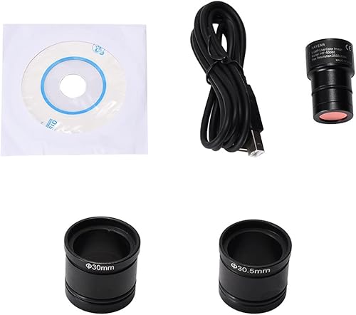 Kit de accesorios para microscopio 5MP USB2.0 Microscopio Adaptador ocular ocular digital electrónico para microscopio estéreo diapositivas de