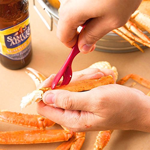 Hand Grasp Seafood Tools 12 Pieces Seafood Cracker for Crab, Lobster, Crawfish, Prawns and Shrimp, Easy Opener Shellfish Sheller Knife with Storage Bag - Thumbnail 5