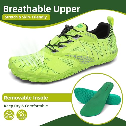 Image of SAGUARO Womens Mens Barefoot Shoes Minimalist Trail Runner Wide Toe Box Zero Drop Outdoor Cross Training Shoe