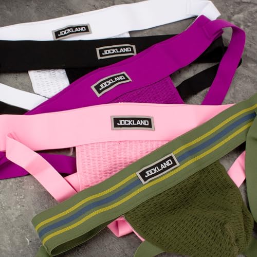 JOCKLAND Cueca masculina de malha larga, suporte atlético para vasectomia de ginástica, Verde, GG