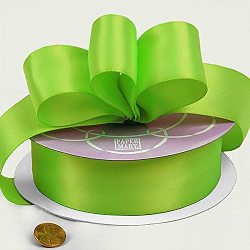 Lime Green Double Face Satin Ribbon 7/8" X 50 Yards