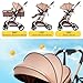 PEARLOVE 2 in 1 Baby Stroller Newborn Foldable Pushchair with Adjustable Canopy Folding High Landscape Infant Carriage, Anti-Shock Toddler Pushchair