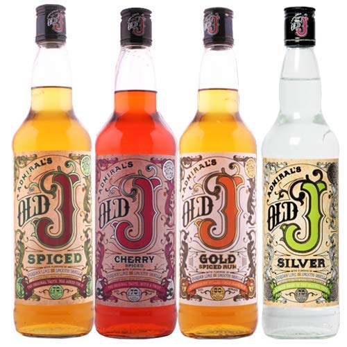 Admiral Vernon Old J Four Pack Of Spiced Rum (4 x 70cl)