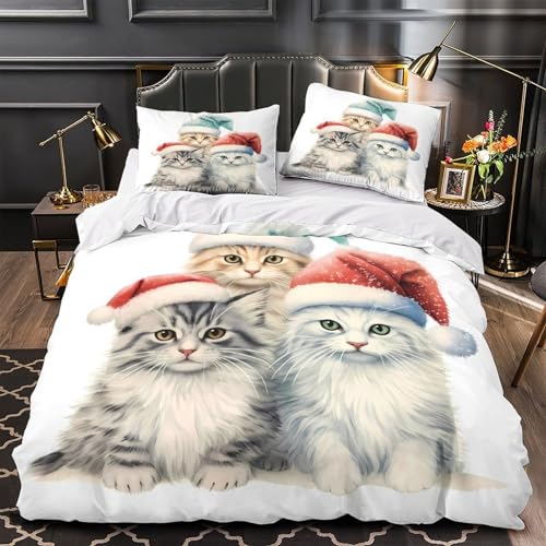 Sapins de Noël Parure de Lit Super King 260x220 en Microfibre - 2