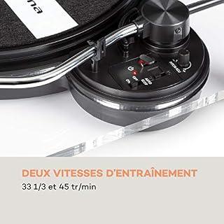 AUNA Pureness – Platine Vinyle, Verre Acrylique, entraînement par Courroie, USB, tête de Lecture magnétique MC, arrêt… - Les Beatles, Paul McCartney, John Lennon, RIngo Starr, George Harrison AUNA Pureness - Platine Vinyle, Verre Acrylique, entraînement par Courroie, USB, tête de Lecture magnétique MC, arrêt… – Image 7