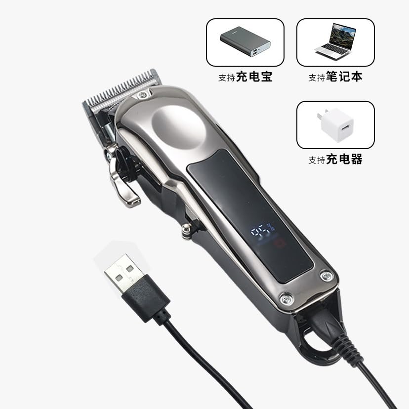 Tondeuse à cheveux électrique rechargeable de haute puissance pour la maison