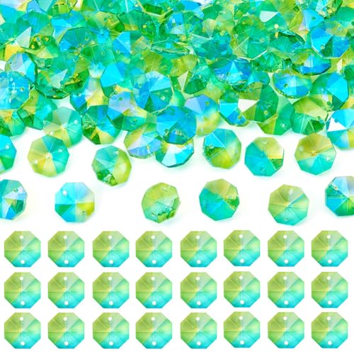 Perles octogonales en cristal de 18 mm pour guirlande de mariage et décoration de table lumineuse