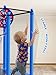 BLUERISE 55IN Toddler Trampoline for Kids Indoor Play for Kids Trampoline Basketball Hoop Attachment with Enclosure Net Easy to Assemble Recreational Trampoline Blue