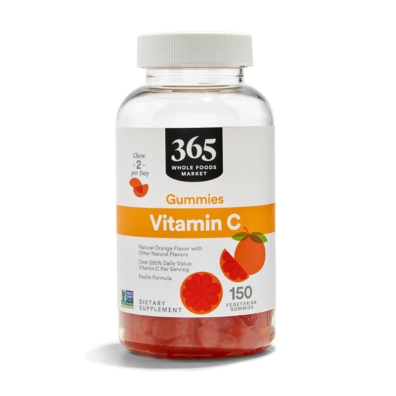 365 by Whole Foods Market — Gomas de vitamina C sabor cítrico — 150 gomas