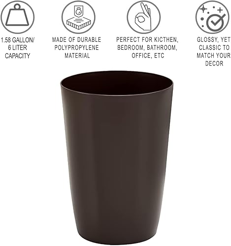 Miniatura 2 de Bote de basura pequeño  Botes de basura abiertos para cocina, oficina, dormitorio, baño, etc.  Bote de basura para espacios compactos o reducidos