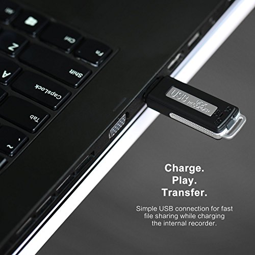 Smartex® USB-Spraakrecorder 8 GB / 150 uur Audio - microfoon Spion - Voice recorder USB Pendrive - Image 8