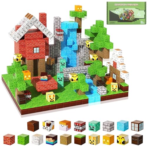 Astrevo Magnetische Bausteine 150 Stück, Magnetspiel kinderspielzeug für Jungen und Mädchen ab 3 4 5 6 7 9 10-12 Jahre, Jungen Bauspielzeugsets Geschenke für Kinder