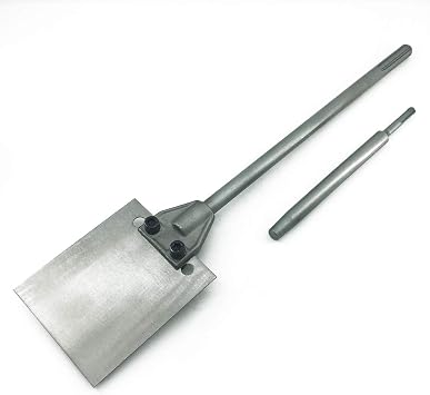 5 Inch Wide SDS Floor Scraper Set Tile & Thinset Scaling Chisel Thinset Scraper Adhesives Remover Wall Scraper Fits SDS-Plus & SDS-Max Rotary Hammer, Chipping Hammer Drills, Demolition Hammers