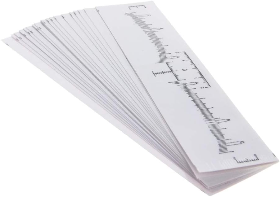 Utoolmart Eyebrow Ruler, Disposable Eyebrow Ruler Sticker, Adhesive Eyebrow Microblading Ruler Guide for Makeup Tool 130Pcs-1Set