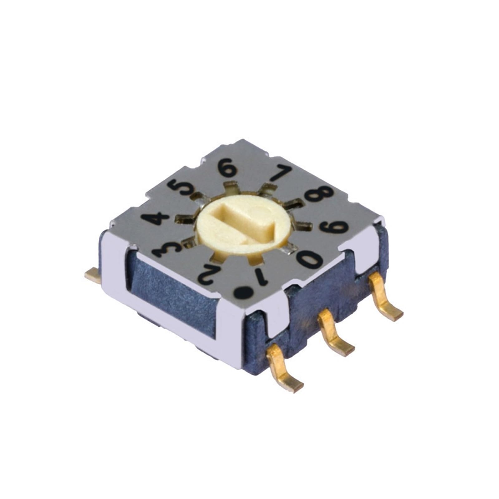 Commutateur de codage rotatif SMD 7.4*7.4 mm 10 positions 6 pin