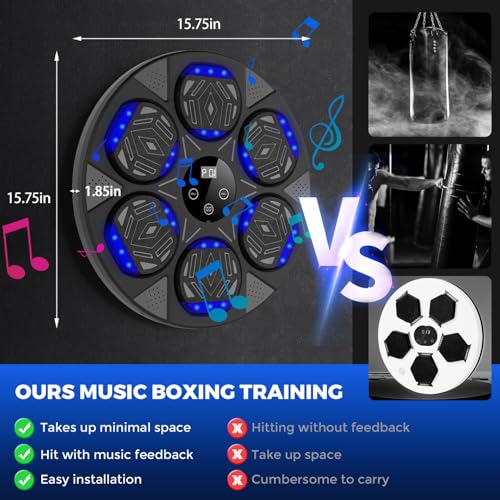 image for LOLBOX Music Boxing Machine, Boxing Wall Mount Machine for Kids Adult,