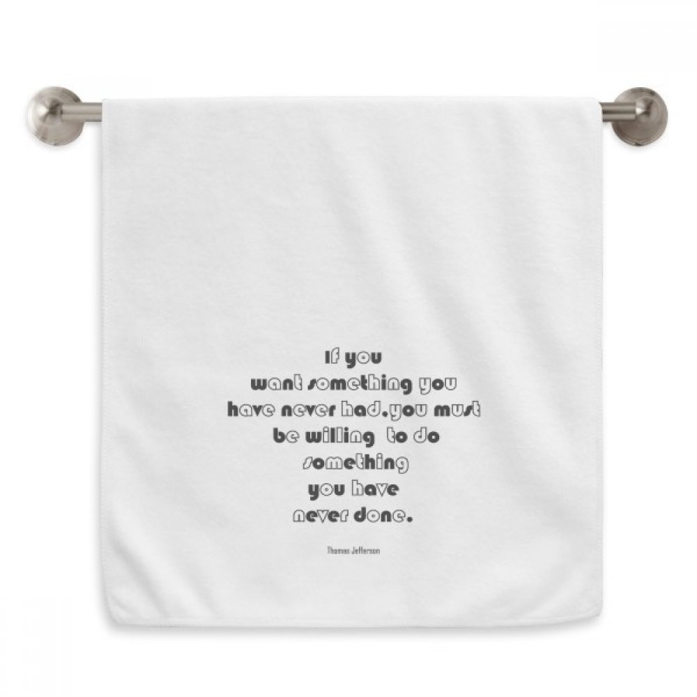 Serviette de toilette Citation Diadème blanche pour la salle de bain élégante