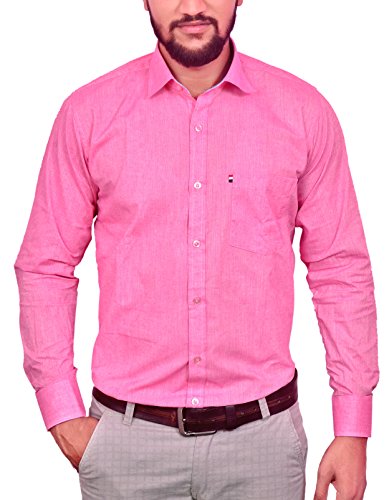 Pink Color Formal Shirt in 100% Cotton 