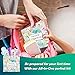 Menstrual Kit All-in-One 10 Pack | Convenience on The Go | Period Kit Pack for Travelling, Tweens & Teenager | Individually Wrapped Feminine Hygiene Product (Butterflies)