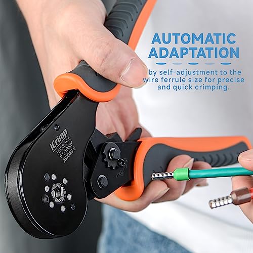 iCrimp Hexagonal Ratchet Crimper for End Sleeves and Ferrules 0.5-16mm2 AWG 20-5 by IWISS - Image 7