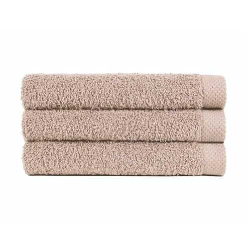 BLANCO NUMERO UNO Serviette de bain Pure Lasa International 585 g/m² - Extra douce et absorbante pour une expérience supérieure (terre, lavabo 50 x 100 cm)