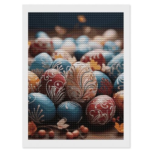 Kit de peinture diamant Happy Easter BVNMT loisir créatif de Pâques