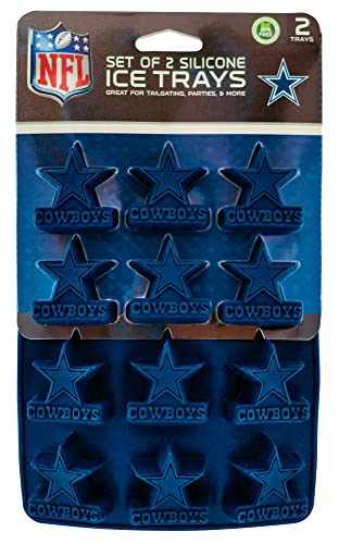 MasterPieces Dallas Cowboys Silicone Mold Ice Cube Tray - NFL Team Logo, Blue, Dishwasher Safe
