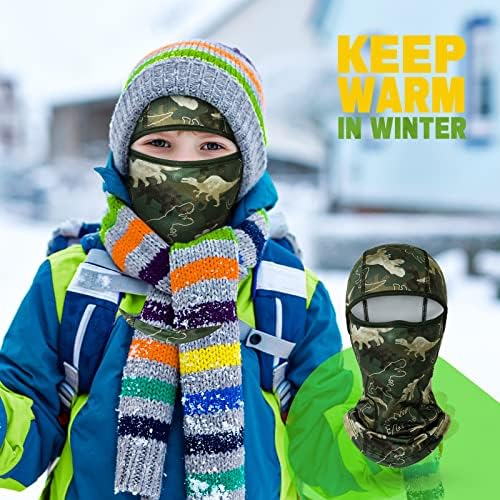 Dinosaurs Kids Balaclava Windproof Ski Face Warmer Neck Warmer for Boys Girls 4 51dnMVY8luL. AC