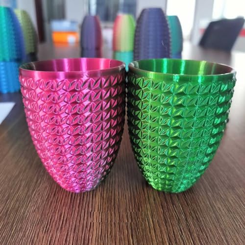 CC3D Silk Dual Colour PLA Filament Rose Red Green 1.75mm 1KG 3D Printer Filament 2 Colour Coextrusion Shiny Metallic Bic