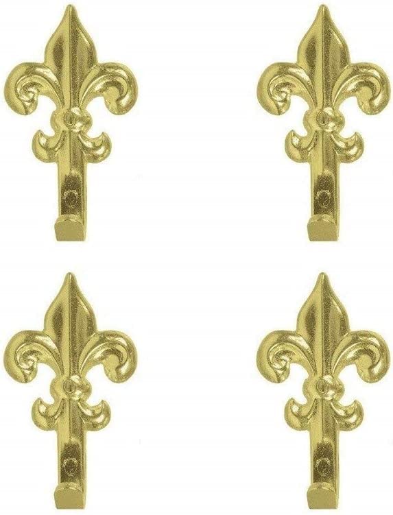 Ganci Oro 44 mm Appendino per Quadro Forma Giglio Fiorentino Set 15