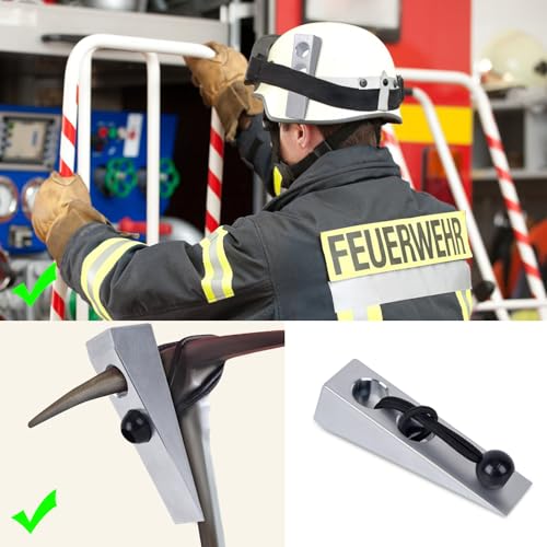 Firefighter Wedge, Firefighter Door Wedge, Firefighter Wedge Tool, Aluminium Firefighter Wedge, Metal Firefighter Wedge Fit for Halligan or FuBar Tool - Thumbnail 6