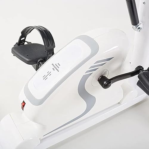 Miniatura 6 de Ejercitador de pedal motorizado con soporte protector, bicicleta estática eléctrica con pierna y brazo para entrenamiento para ancianos