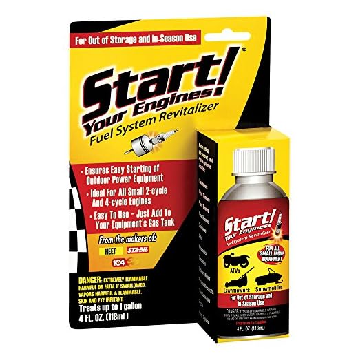 Start Your Engines! Fuel System Revitalizer and Starter Fluid for 2 and 4 Cycle Small Engines, 4 Fl. oz.