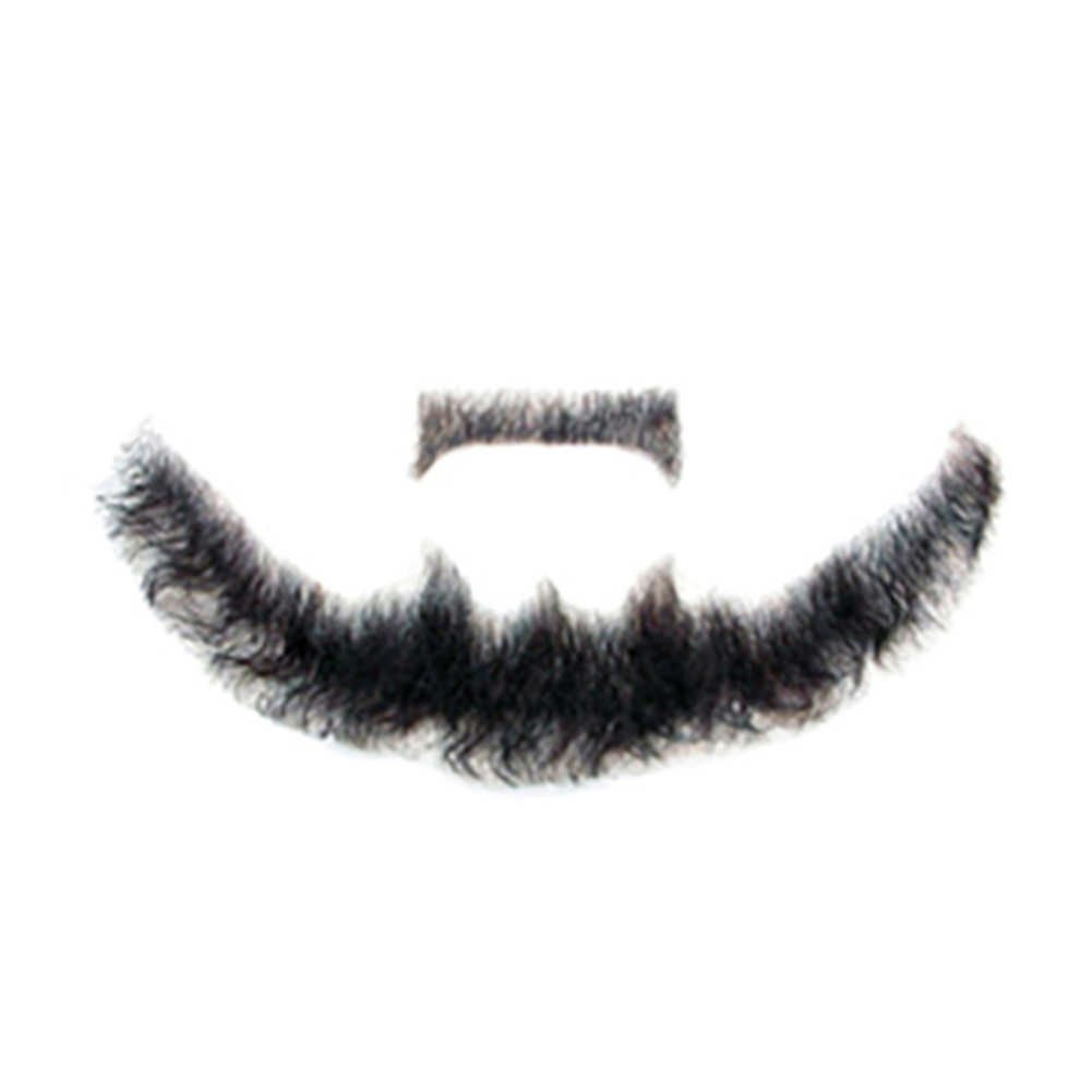 Remeehi Goatee Men's Beard Human Hair Lace Hand-Made Fake Facial Mustache Costume Pretend Guo
