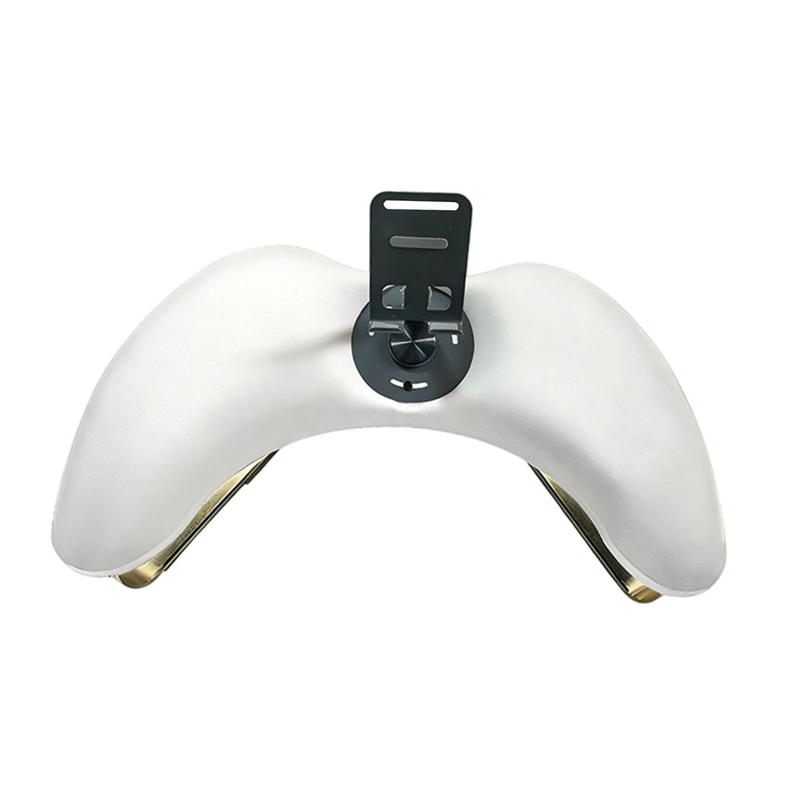 perfk Cuscino poggiamani per manicure supporto per telefono, gambe in metallo per unghie in acrilico fai casa, Bianco