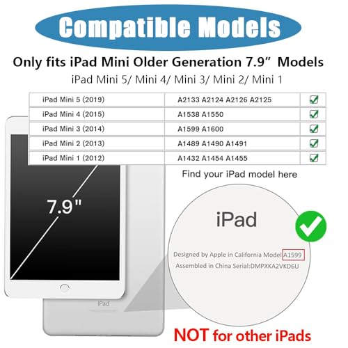 Protection iPad Mini 7,9 pouces en mousse EVA orange avec support papillon - 2