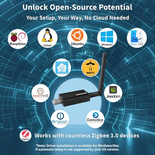 Passerelle Zigbee 3.0 clé USB EFR32MG21 coordinateur ZHA et Zigbee2MQTT Home Assistant - 6