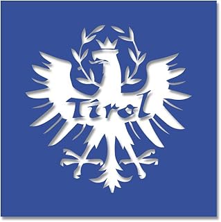 Lackierschablonen Aufkleber Tirol Heimat Adler Alpen Österreich 15x15cm #A4589