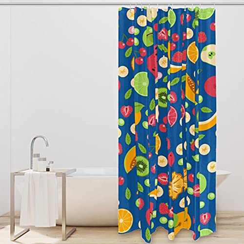 Rideau de douche imperméable fruits bleus 183 cm de hauteur - 3